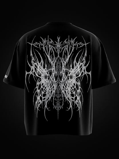 BLACK METAL OVERSIZED T-SHIRT