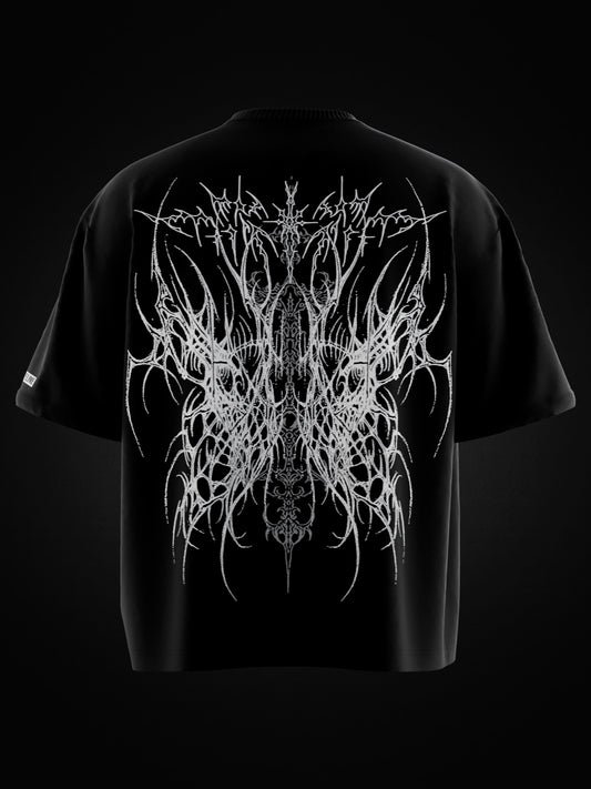 BLACK METAL OVERSIZED T-SHIRT