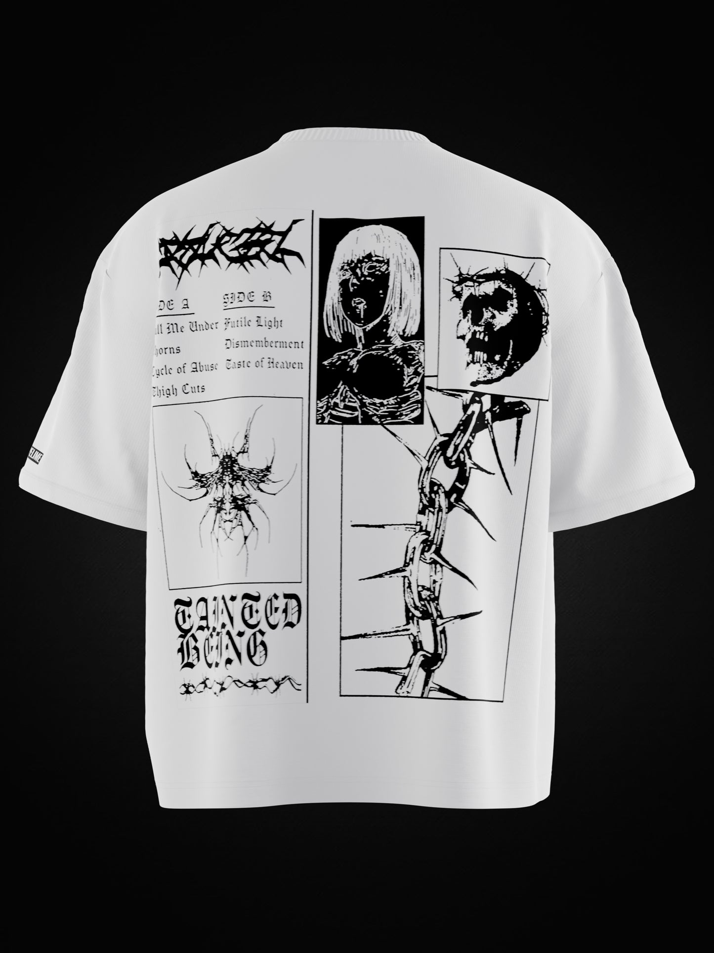 METAL CHAIN OVERSIZED T-SHIRT