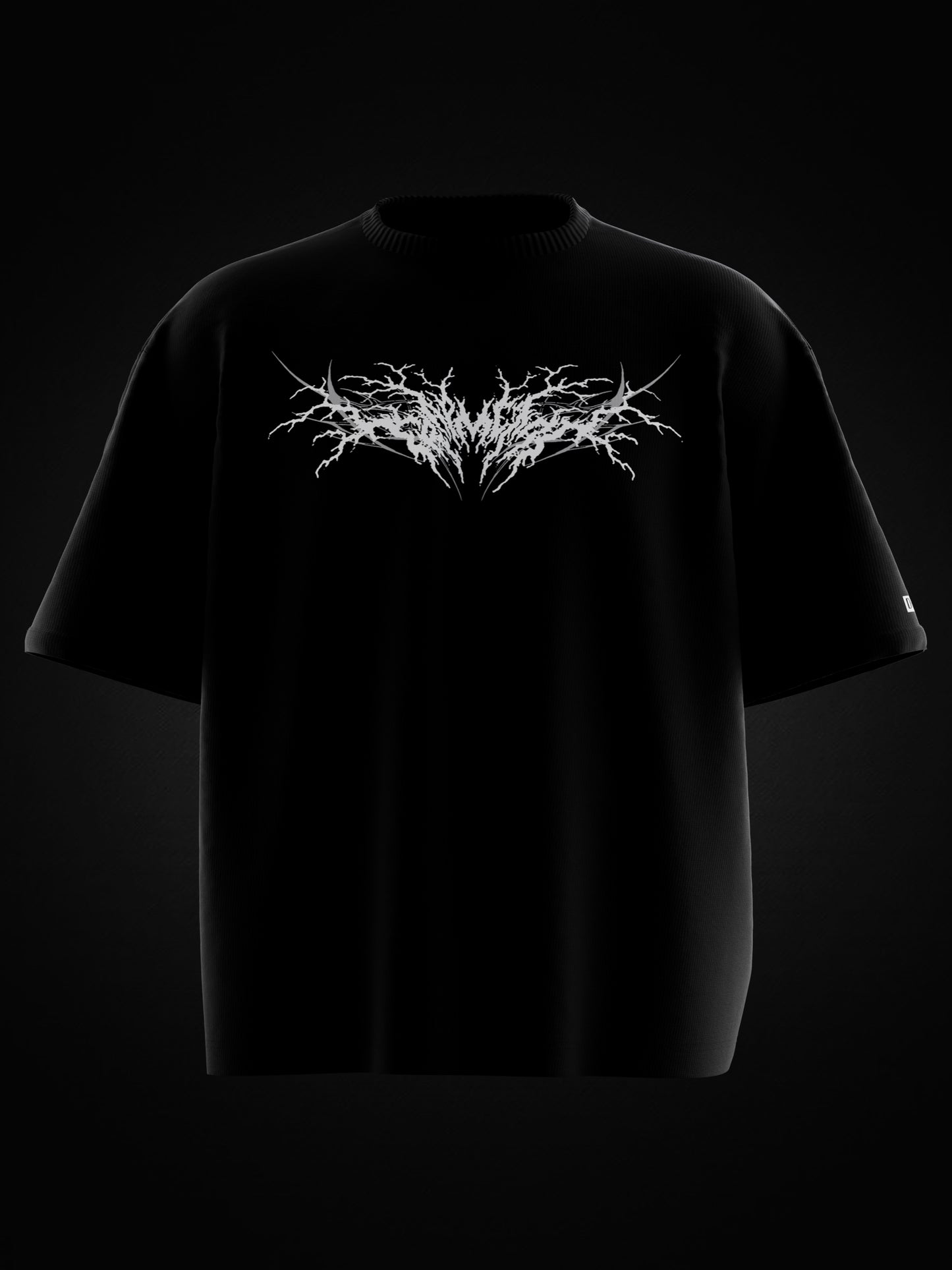 BLACK METAL OVERSIZED T-SHIRT