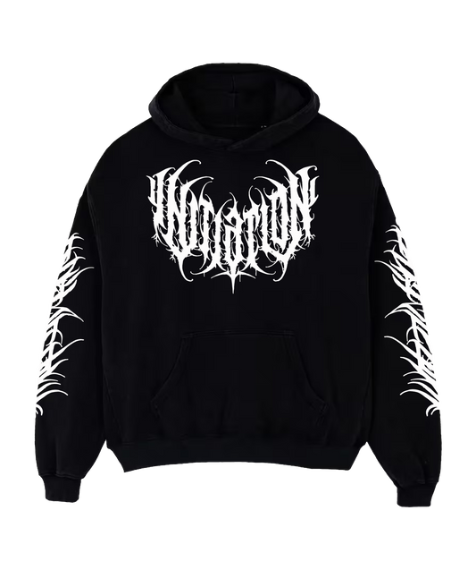 METAL FONT OVERSIZED HOODIE