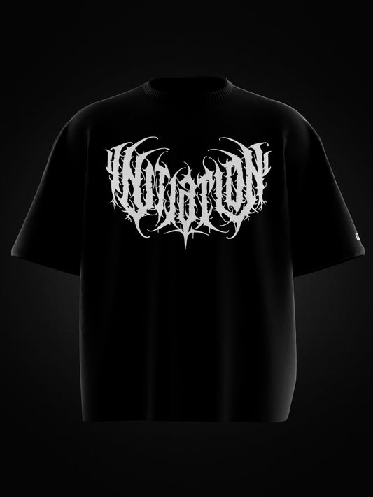 METAL FONT OVERSIZED T-SHIRT