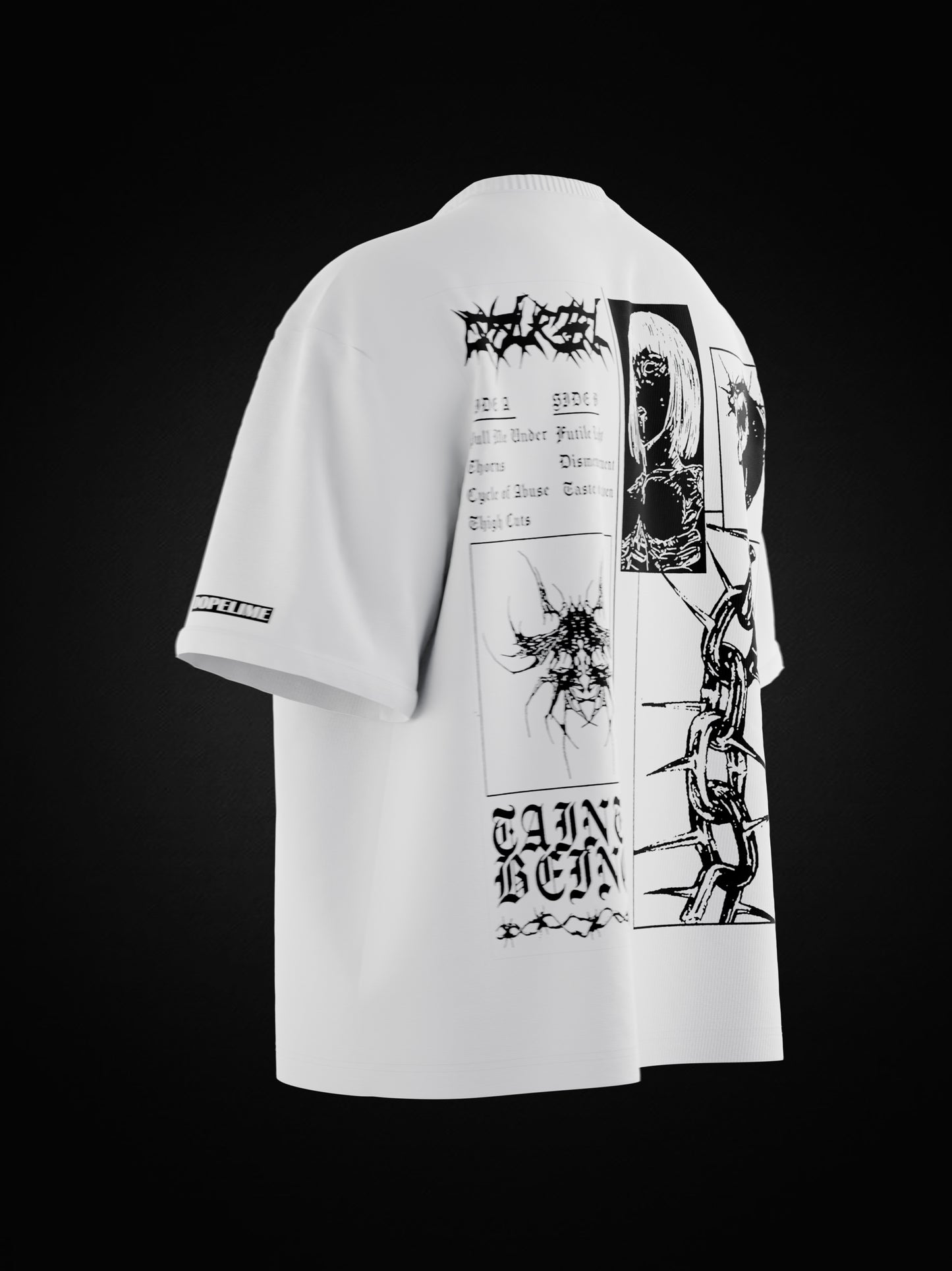 METAL CHAIN OVERSIZED T-SHIRT