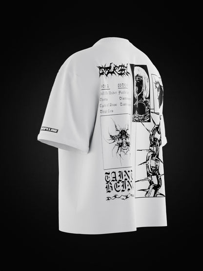 METAL CHAIN OVERSIZED T-SHIRT