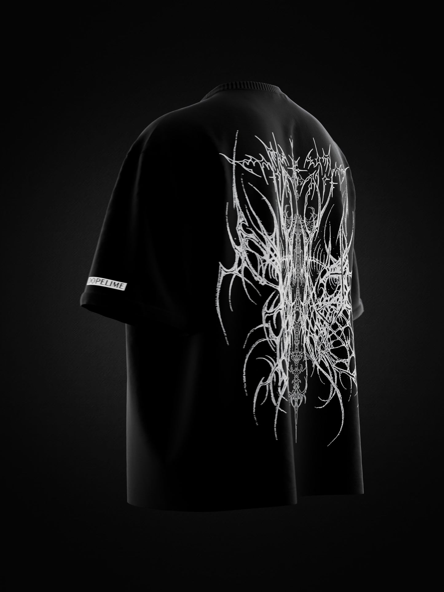 BLACK METAL OVERSIZED T-SHIRT